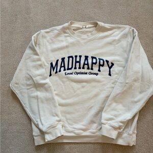 Madhappy Cream Crewneck Sweater